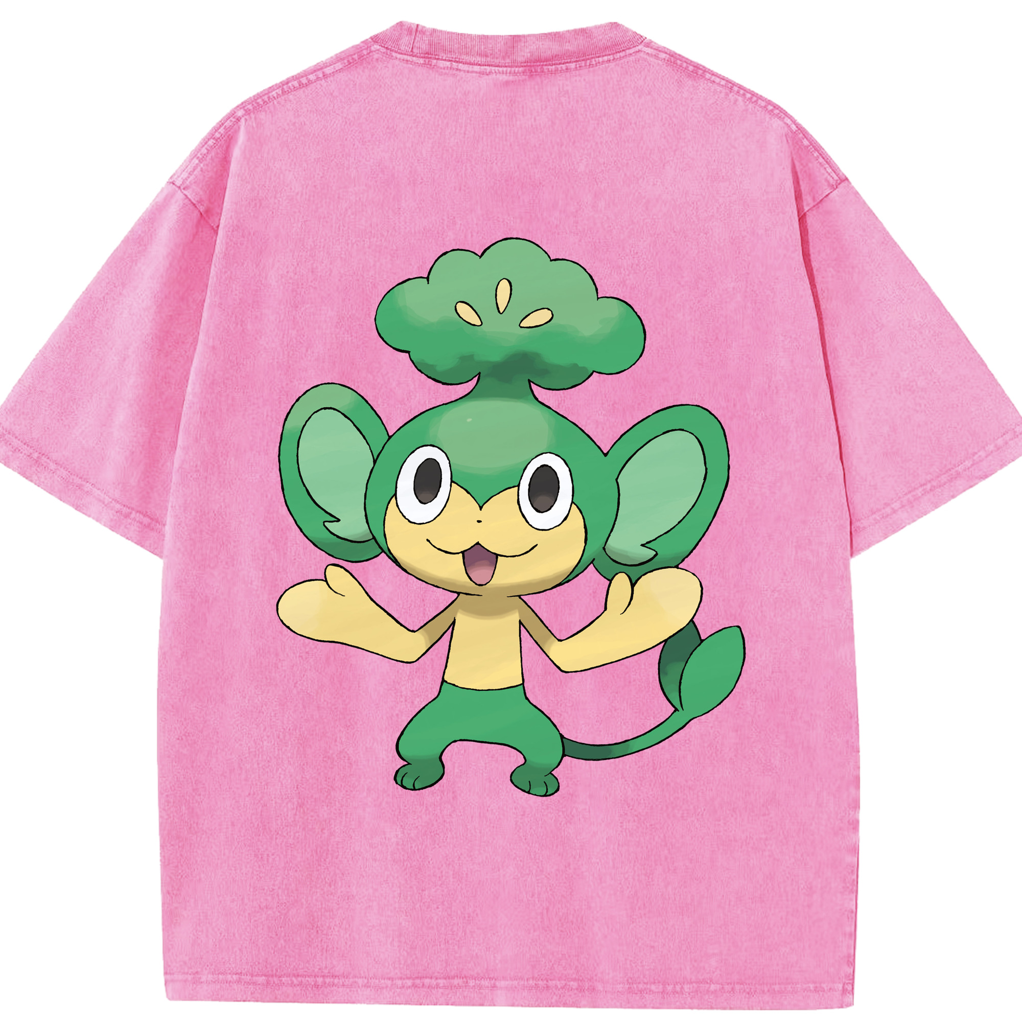 （画像用） ポケットモンスター Pokémon 綿100% ヴィンテージ風 半袖Tシャツ（背面プリント）